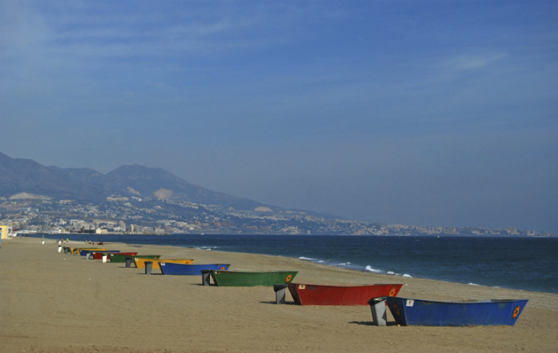 Boats on the beach in Barbacoa