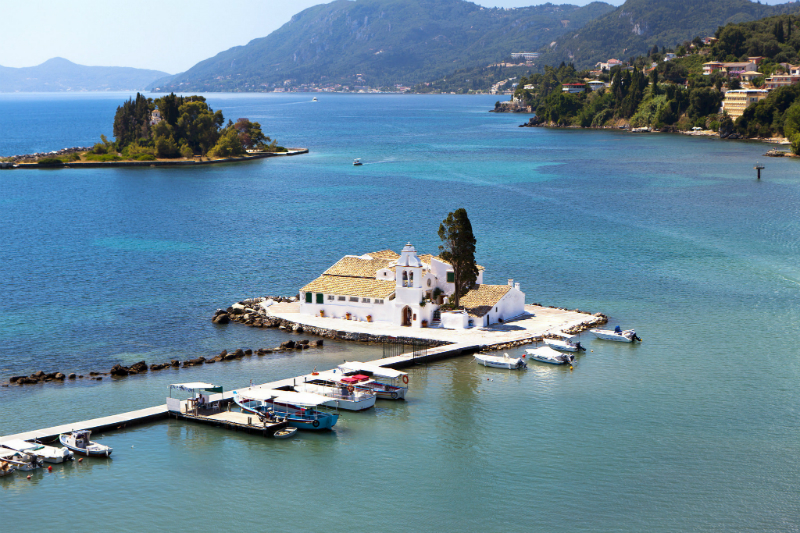 Small island off Corfu
