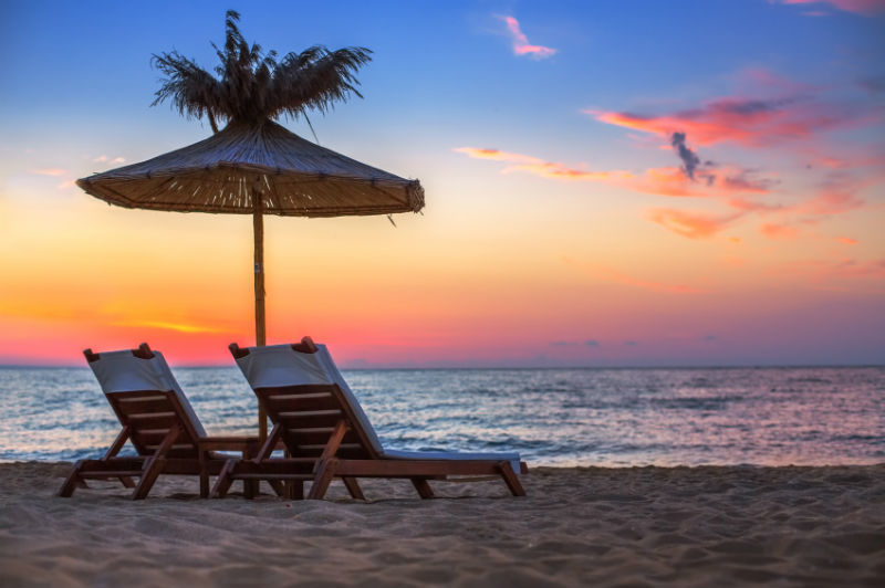Sunrise on beach