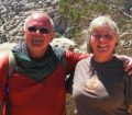 Roger and Catherine Willis trekking to Petra