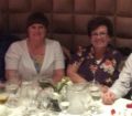 Susan Bright and Maryanne Lauro's reunion dinner on a Caribbean Cruise.