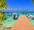 Fishing Boats and Pier Mayan Riviera Cancun