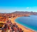 Aerial view of Benidorm, Spain