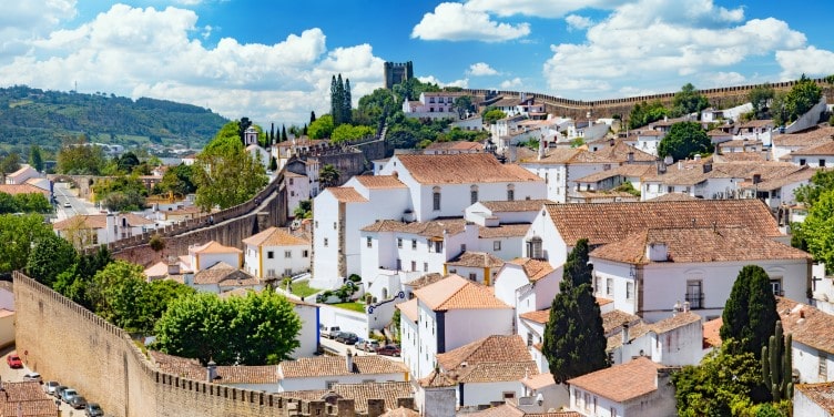 Old town of Obidos in Portugal