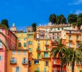 Menton old town in France