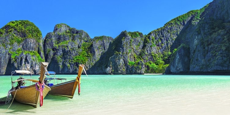 Maya Bay beach at Ko Phi Phi Leh Island
